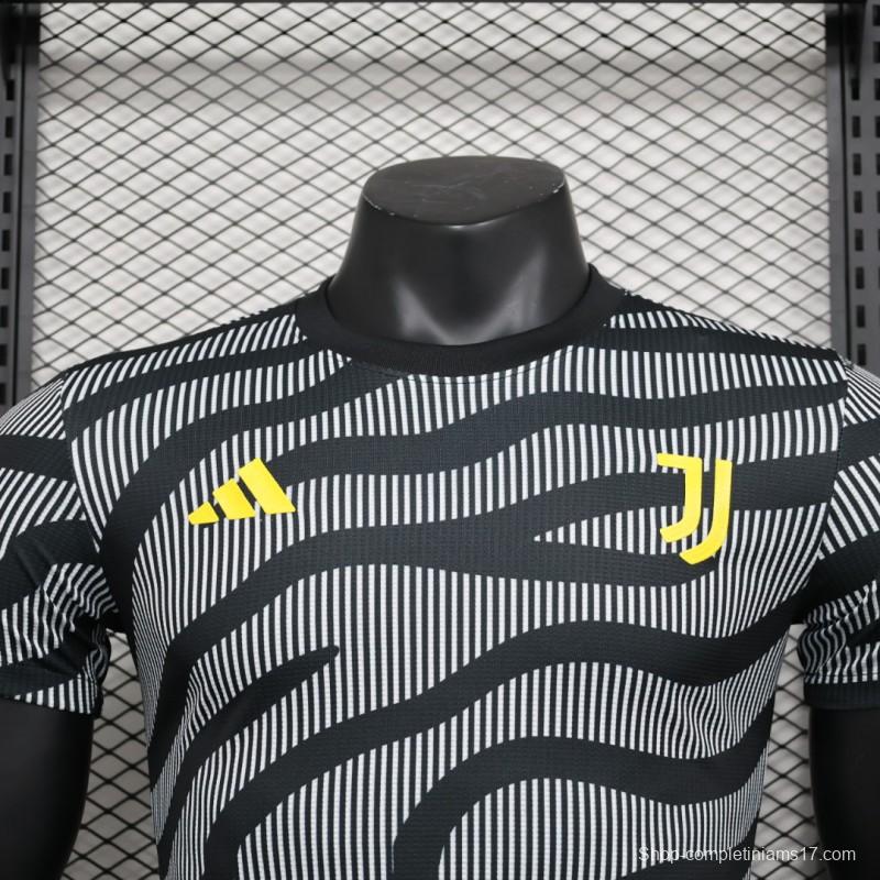 Player Version 23/24 Juventus Third Black Stripe Training Jersey