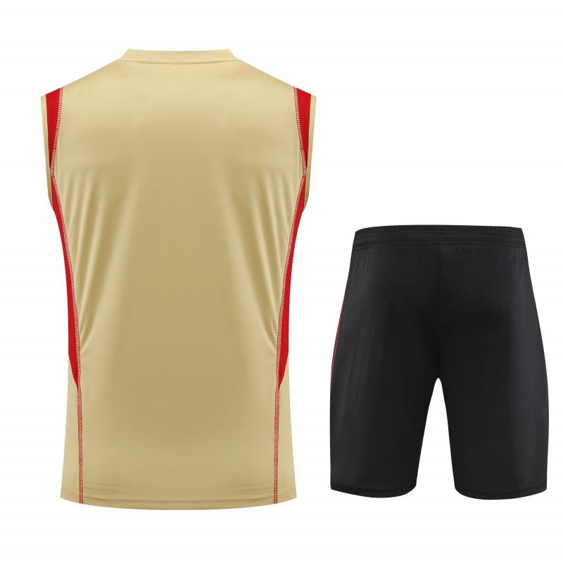 23-24 Sao Paulo Beige Vest Jersey+Shorts