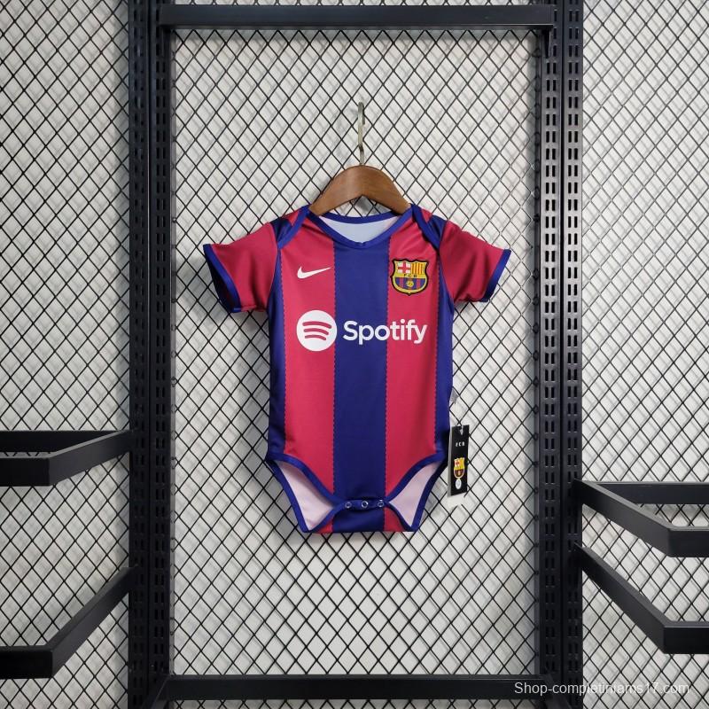 23-24 Baby Barcelona Home Jersey 6-18 Month