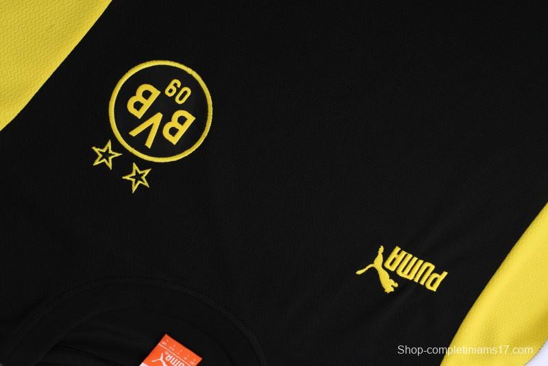 23 24 Borussia Dortmund Black Short Sleeve+Shorts