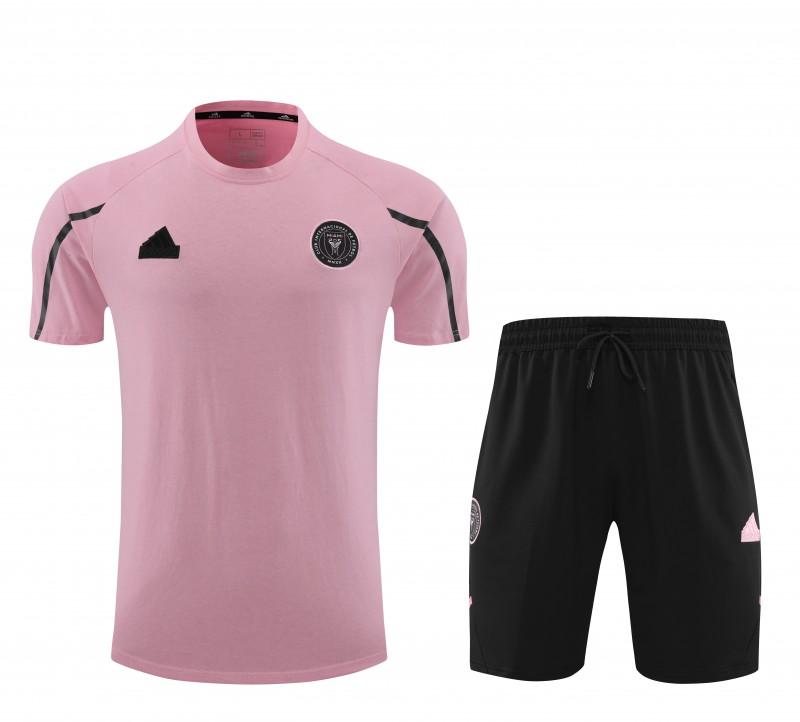 23/24 Inter Miami Pink Cotton Short Sleeve Jersey+Shorts