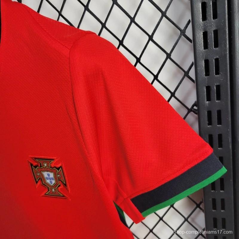 2024 Kids Portugal Home Jersey