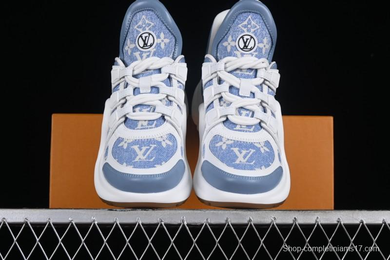 Louis Vuitton Archlight Sneakers with Wave-shaped Sole and Oversized Tongue - MBJ0