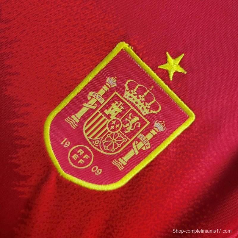 2024 Kids Spain Home Jersey