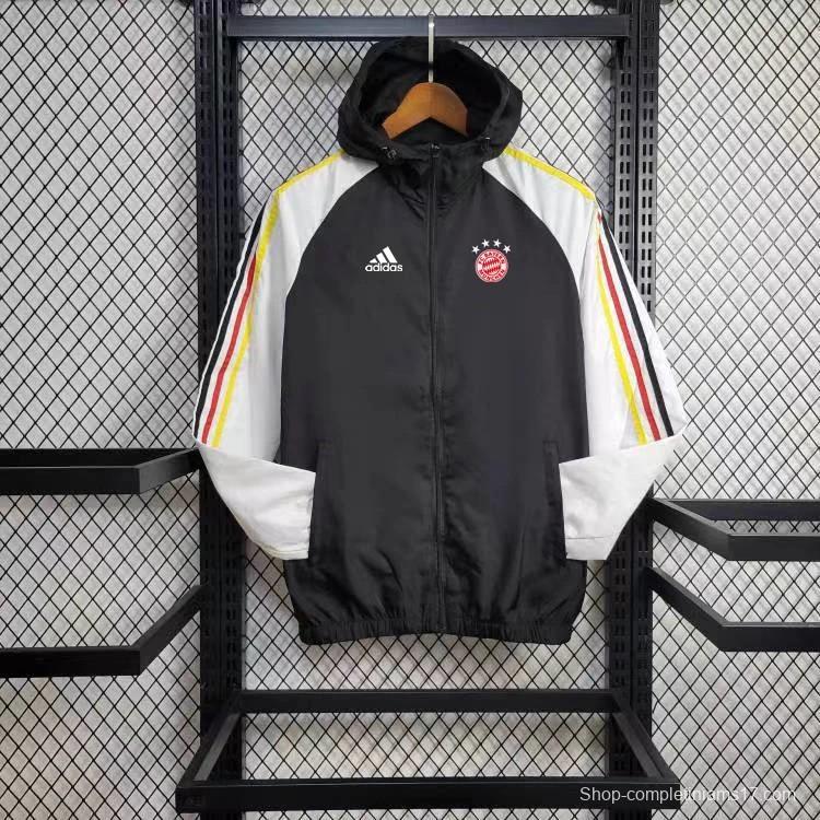 24/25 Bayern Munich Black/White Windbreaker