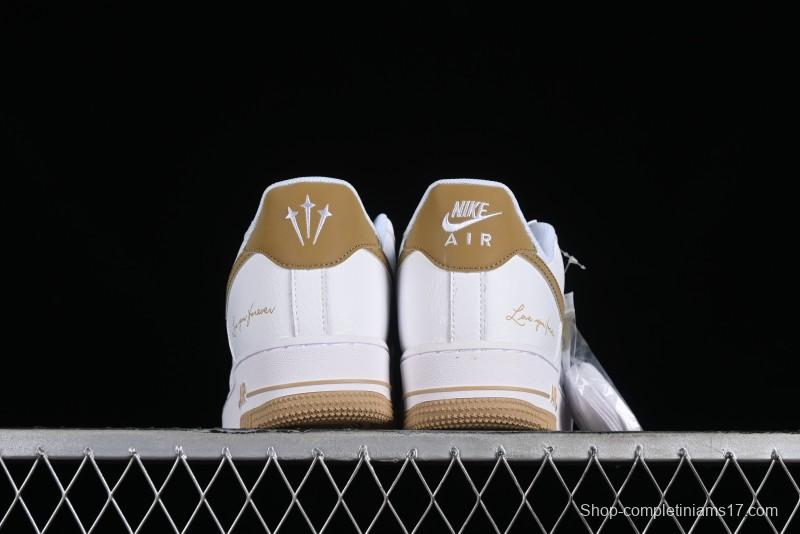 Nike Nocta x Nike Air Force 1 '07 Low "Certified Lover Boy" Khaki Classic Low-Top Casual Sneakers - LO1718-051