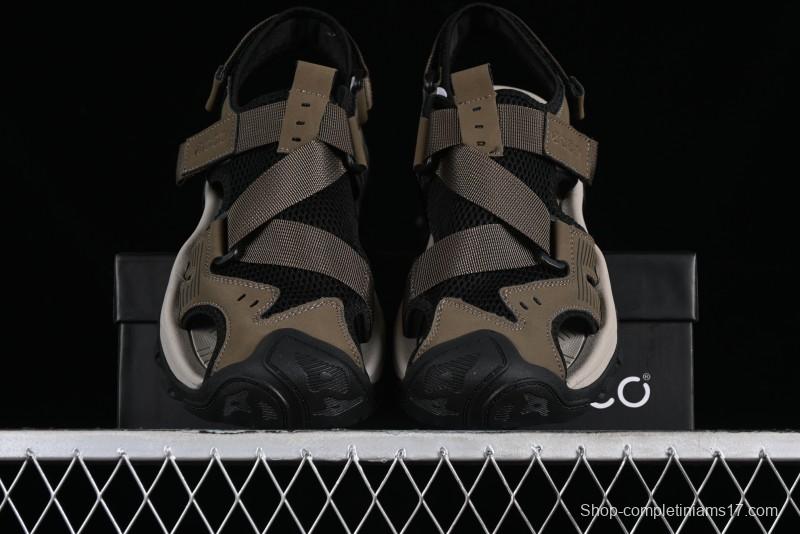 Ecco Offroad Series 2024 Summer New Casual Men's Sandals with Soft Leather Upper and Mesh - 63131501002