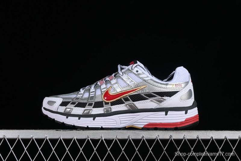 Nike P-6000 Retro Casual Sneakers Dad Shoes with Layered Design - BV1021-101