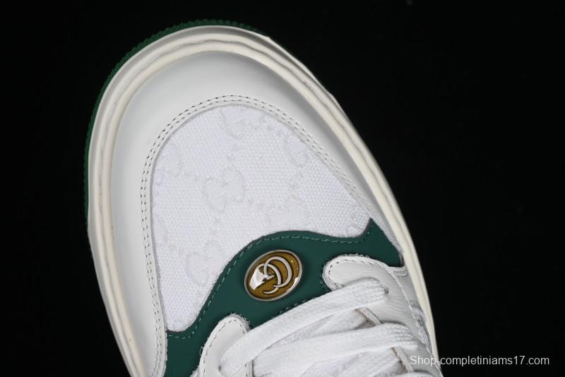 Gucci Chunky B Screener GG Sneakers Retro Style with Classic GG Canvas and Leather Trim - 9Y9209666