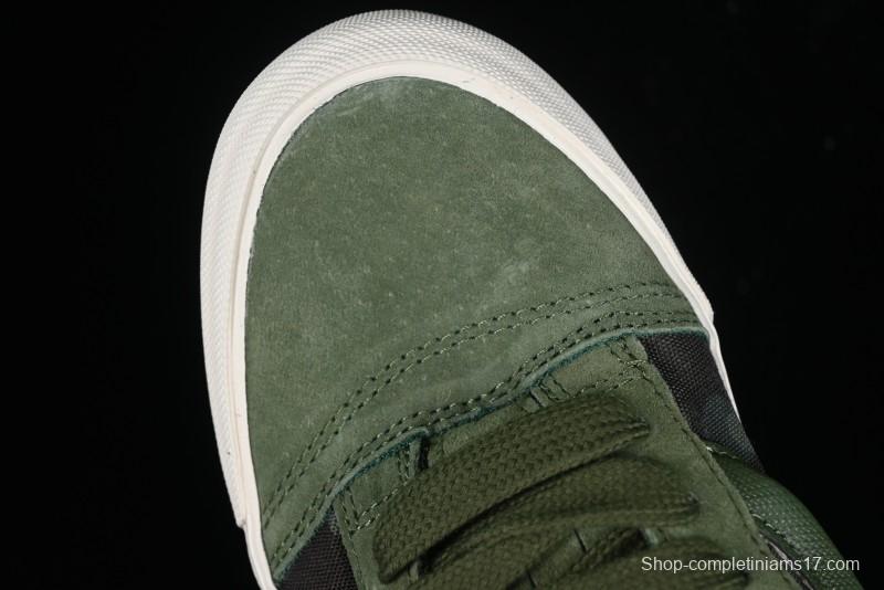 Vans Classics Knu Skool Camo Army Green Chunky Tongue Platform Sneakers - VN0007QC0WD