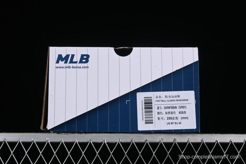 New York Yankees NY MLB Fast Ball Classic Monogram 24SS Retro Casual Running Shoes - 3ARNFSB4N50SS