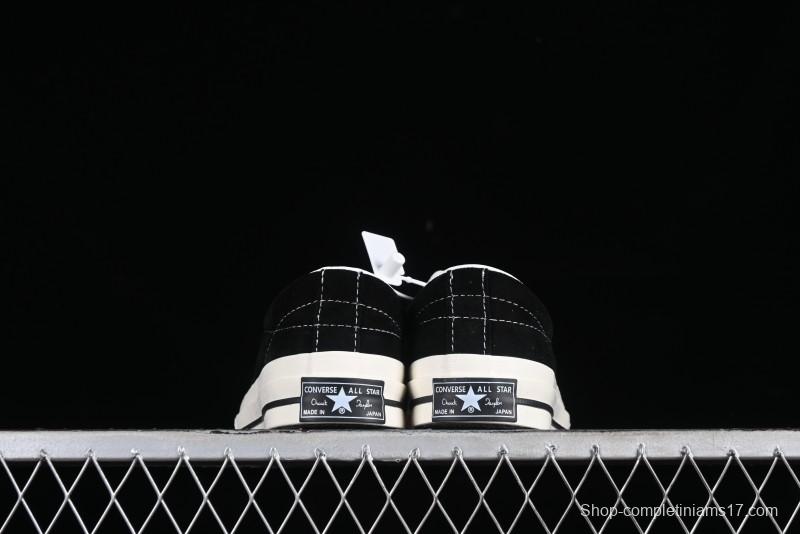 Converse One Star J Vtg Suede Low-Top Casual Sneakers in Black/Grey - M.C3