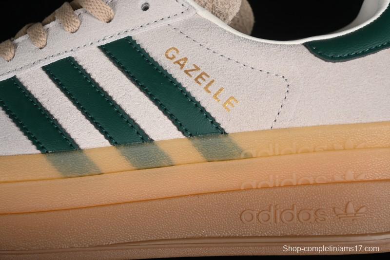 Adidas Originals Gazelle Bold ID7056 Low-Top Sneakers with Thick Sole for Casual Wear, Slip-Resistant and Durable - ID7056