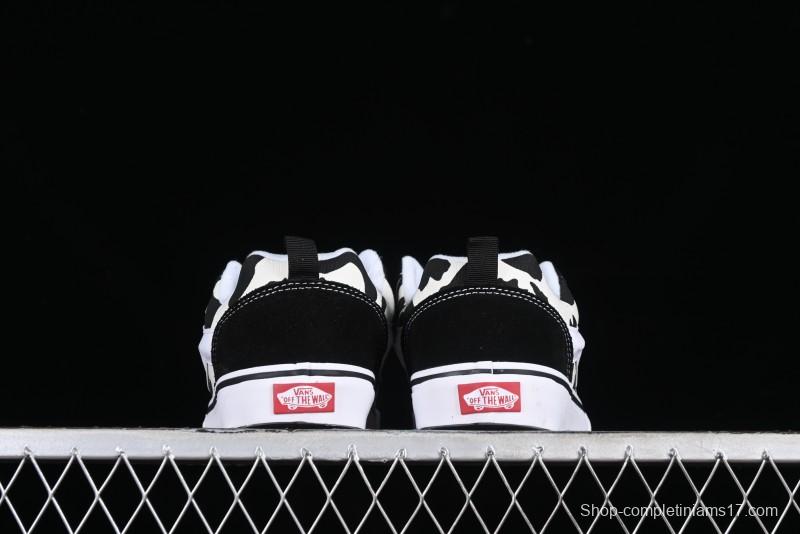 Vans Classics Knu Skool Cow Print Chunky Tongue Skate Shoes - VN0009QCB9P