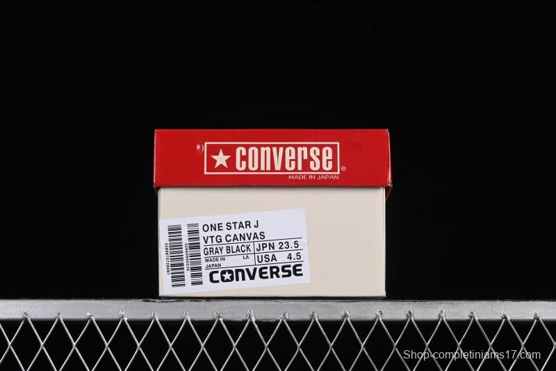 Converse One Star J Vtg Suede Low-Top Casual Sneakers in Black/Grey - M.C3