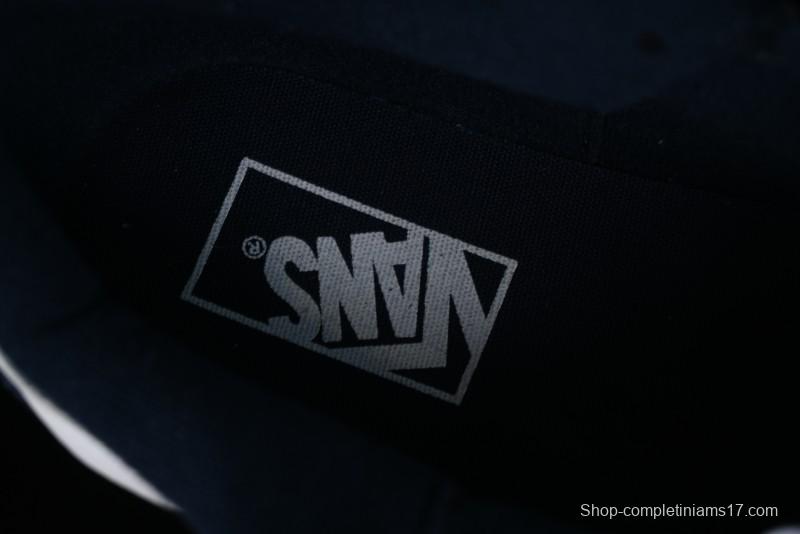 Vans Classics Knu Skool Patchwork Letter Lace-Up Chunky Tongue Platform Sneakers - VN0009QCBLK