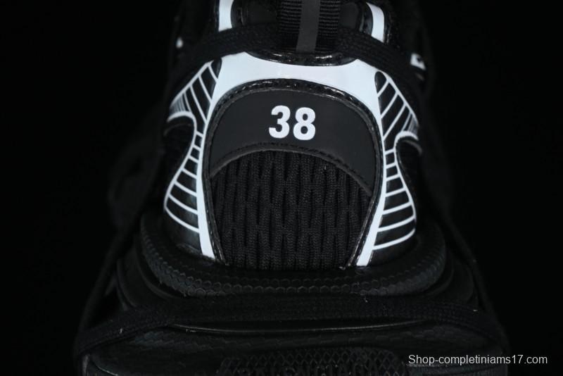 Balenciaga Phantom Sneaker 10th Generation Lace-Up Running Shoes with Transparent Heel Strap - W3XL11090