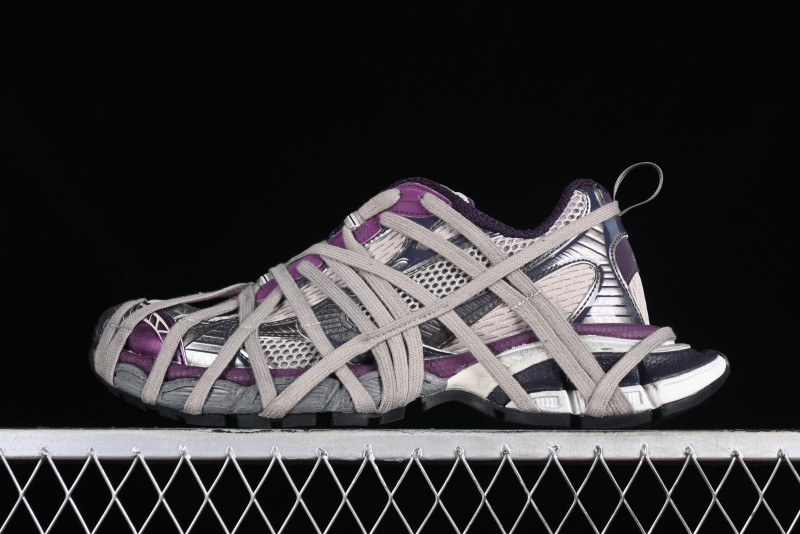 Balenciaga Phantom Sneaker 10th Generation Lace-Up Running Shoes with Transparent Heel Strap - W3XL51269