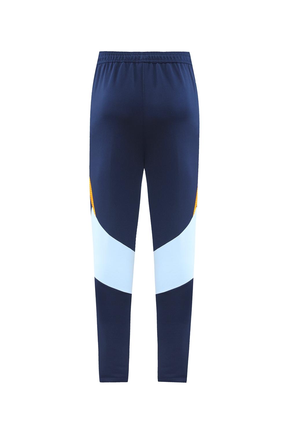 24/25 Real Madrid Light Blue/Yellow Full Zipper Jacket +Long Pants