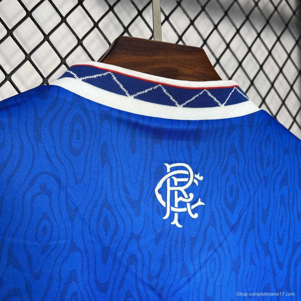 Retro 90/92 Glasgow Rangers Home Jersey