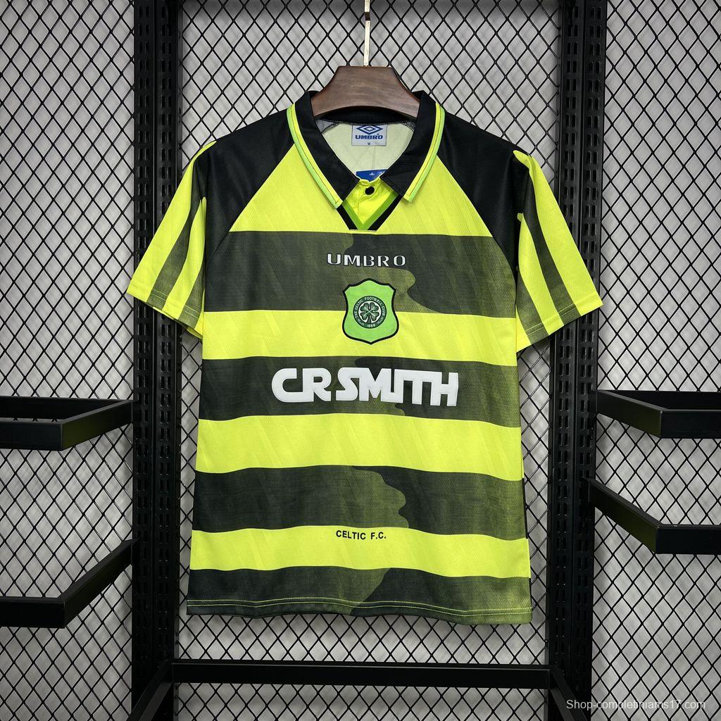 Retro 96/97 Celtic Away Yellow/Black Jersey