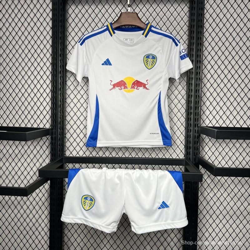 24/25 Kids Leeds United Away White Jersey