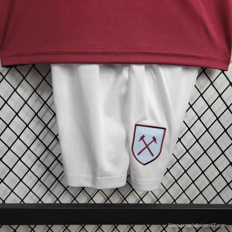 24/25 Kids West Ham United Home Jersey