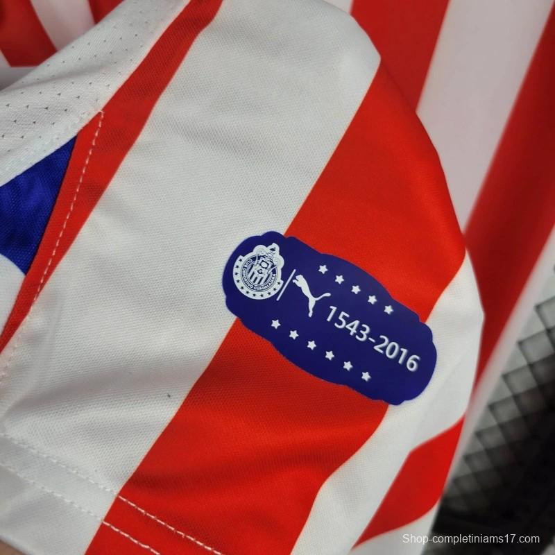 Retro 16/17 Chivas Guadalajara 110-Years Anniversary Home Jersey