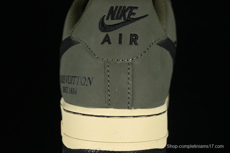 Nike Air Force 1 '07 Low LV Collaboration - Military Green Casual Sneakers - BA8806-223