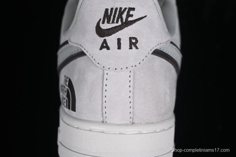 Nike Air Force 1'07 Low The North Face CDG Collaboration - Beige Grey Pigskin Low-Top Casual Sneakers - HD1968-015