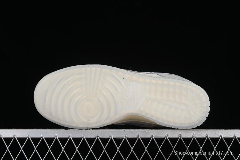 Nike SB Dunk Low LV Collaboration - Beige Grey Crystal Sole Night Light Anniversary High-End Custom Low-Top Casual Sneakers - CR8033-503