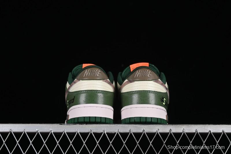 Nike Dunk Low Panda Prank Street Racing Lightyear Distressed SB Strap Low-Top Casual Sneakers - DD1391-300