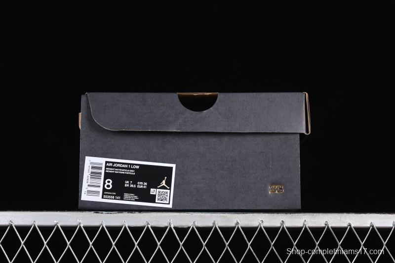 Nike Air Jordan 1 Low AJ1 White Blue Grey Low Top Lifestyle Basketball Shoes - 553558-141