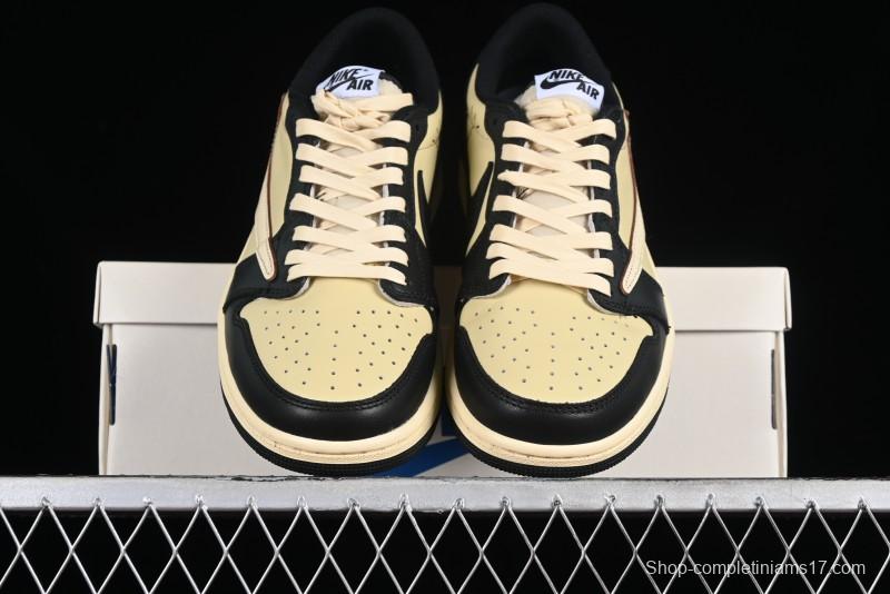 Nike Travis Scott x Air Jordan 1 Low OG AJ1 Reverse Swoosh Sneakers - DM7866-201