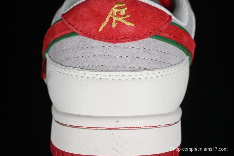 Nike SB Dunk Low Chinese New Year Limited Edition - Lucky Red Anniversary Custom Low-Top Casual Sneakers - CR8033-506