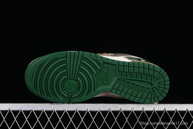 Nike Dunk Low Panda Prank Street Racing Lightyear Distressed SB Strap Low-Top Casual Sneakers - DD1391-300