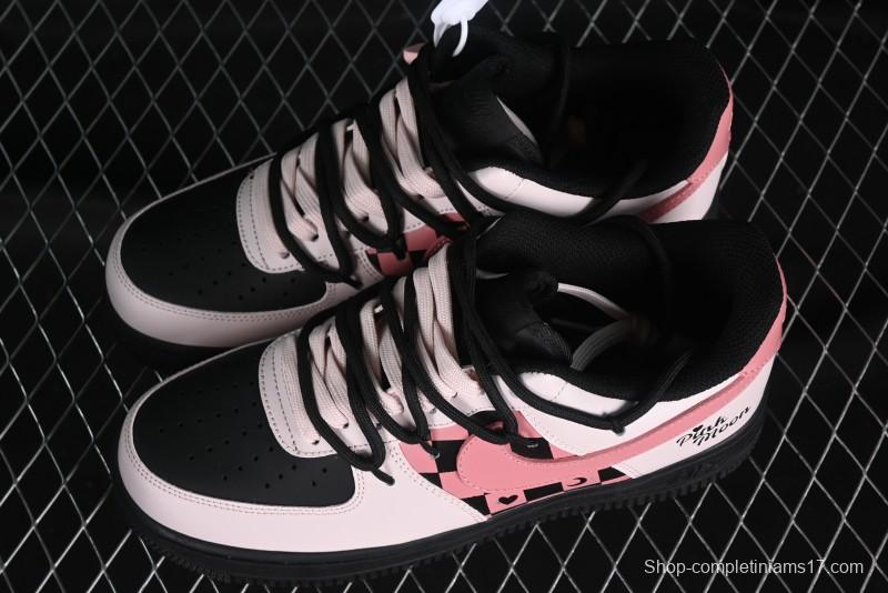 Nike Air Force 1 '07 Low Custom Anime Theme Black Sugar Heart Casual Sneakers with Lace-Up - ZH0316-012