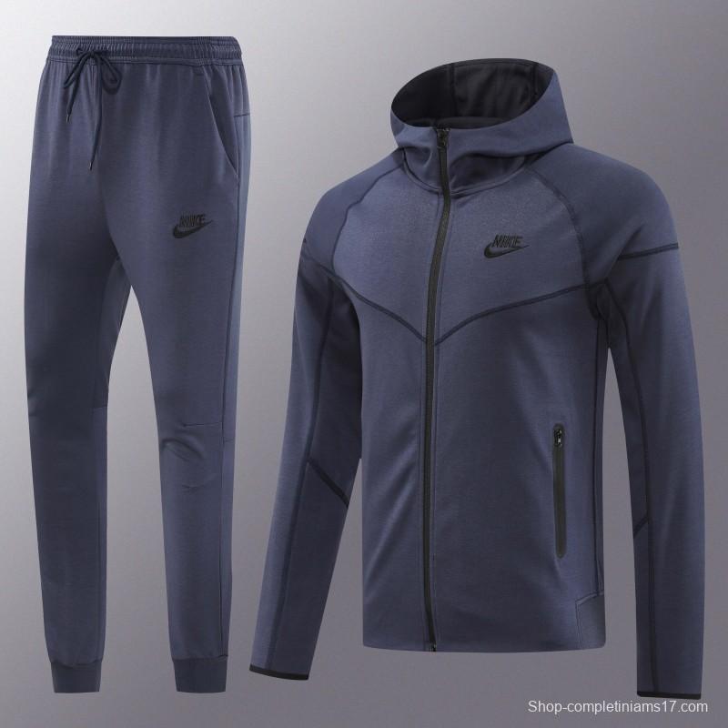 24/25 Nike Navy Hoodie Full Zipper Jacket +Long Pants