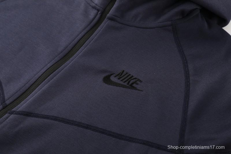 24/25 Nike Navy Hoodie Full Zipper Jacket +Long Pants