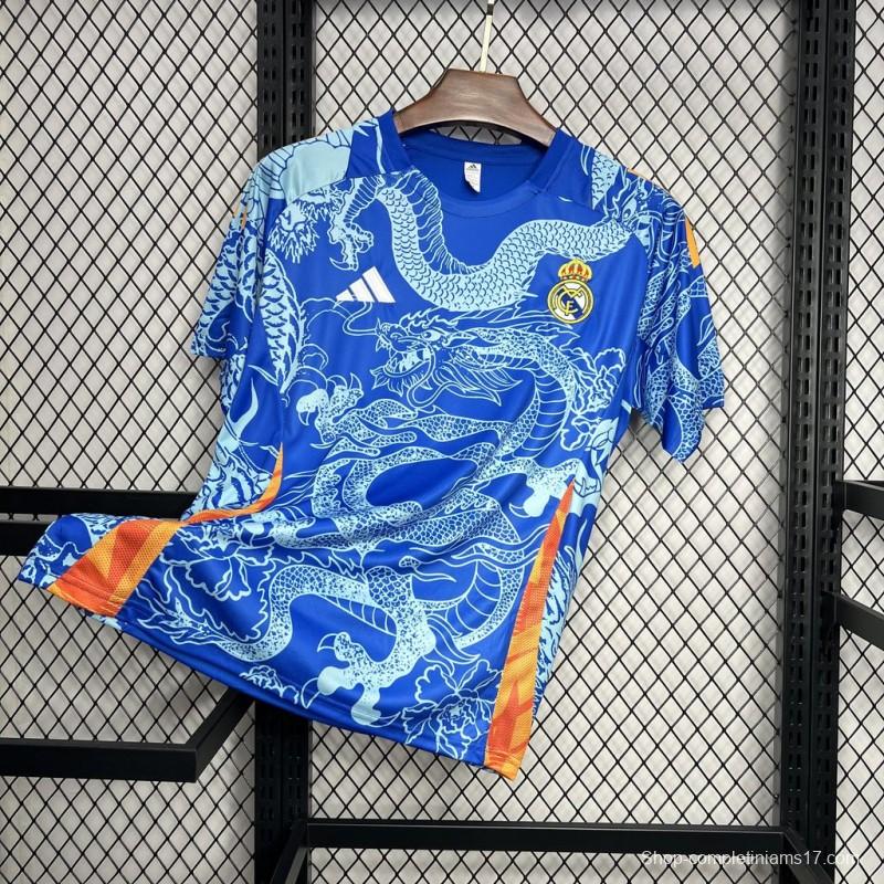 2024/25 Real Madrid Blue Dragon Special Edition Jersey