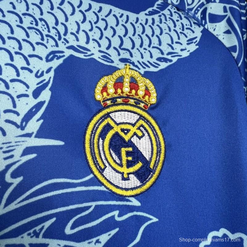 2024/25 Real Madrid Blue Dragon Special Edition Jersey