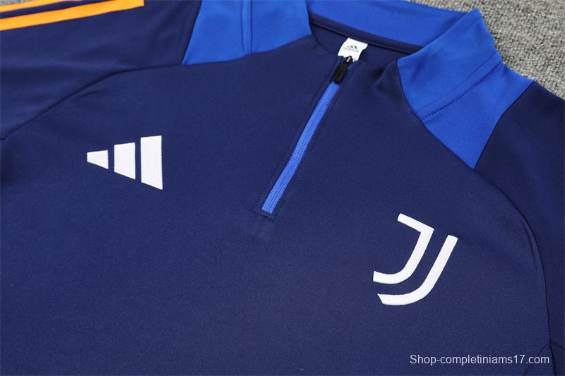 24/25 Juventus Navy Half Zipper Jacket+Long Pants