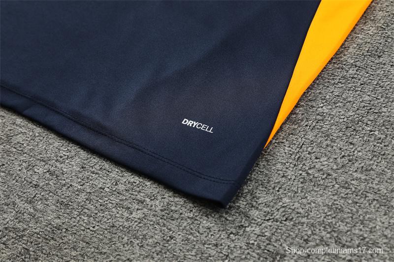24/25 Olympique Marseille Navy Orange Zipper Jacket+Long Pants
