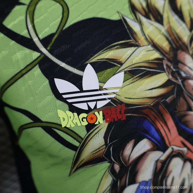 Player Version 2024 Japan Green Dragon Ball Son Goku Jersey