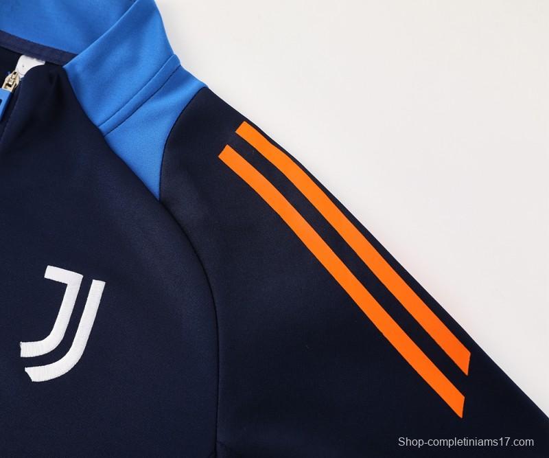 24/25 Juventus Blue Full Zipper Jacket +Long Pants