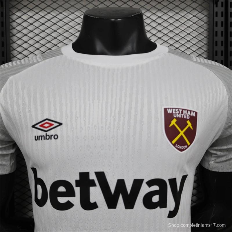 24/25 Player Version West Ham United Away Jersey