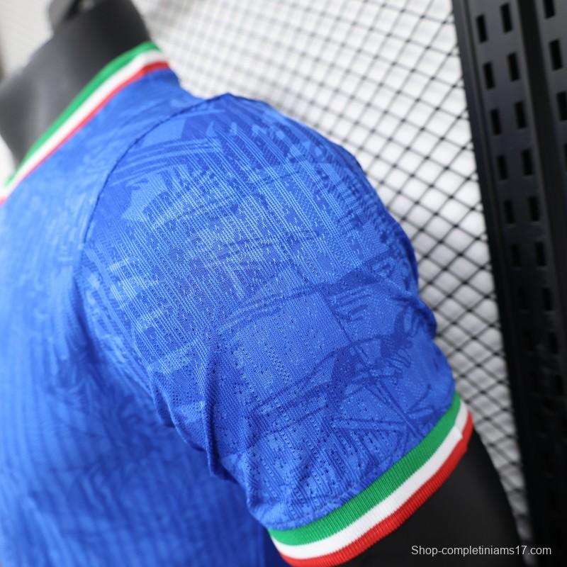 Player Version 2024 Italy Michelangelo Blue Special Training Jersey