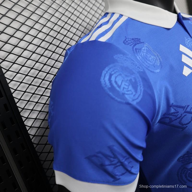 Player Version 24/25 Real Madrid Blue Pre-Match Jersey