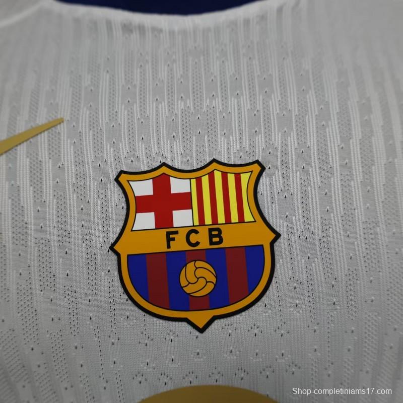 Player Version 24/25 Barcelona 125Th White Special Jersey