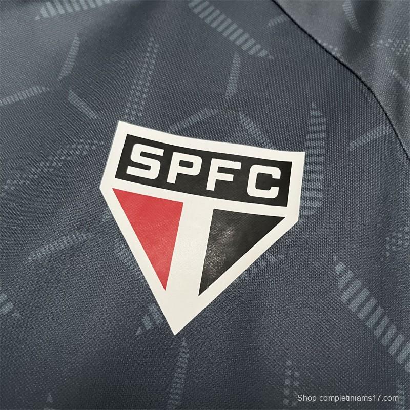 25/26 Sao Paulo Training Jersey Grey Jersey S-XXXXL